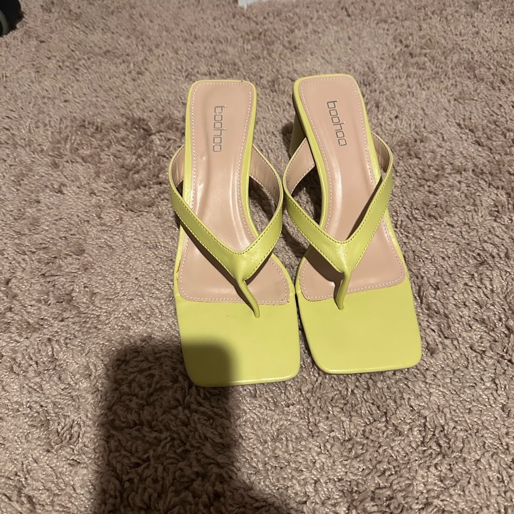 Boohoo Lemon Yellow Women's Sandals